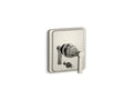 KOHLER K-T98757-4A-SN Pinstripe Rite-Temp Valve Trim With Push-Button Diverter And Lever Handle - Vibrant Polished Nickel
