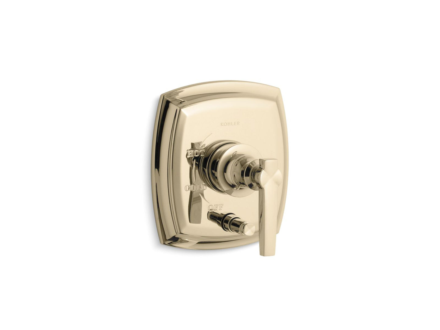 KOHLER K-T98759-4-AF Margaux Rite-Temp Valve Trim With Push-Button Diverter In Vibrant French Gold