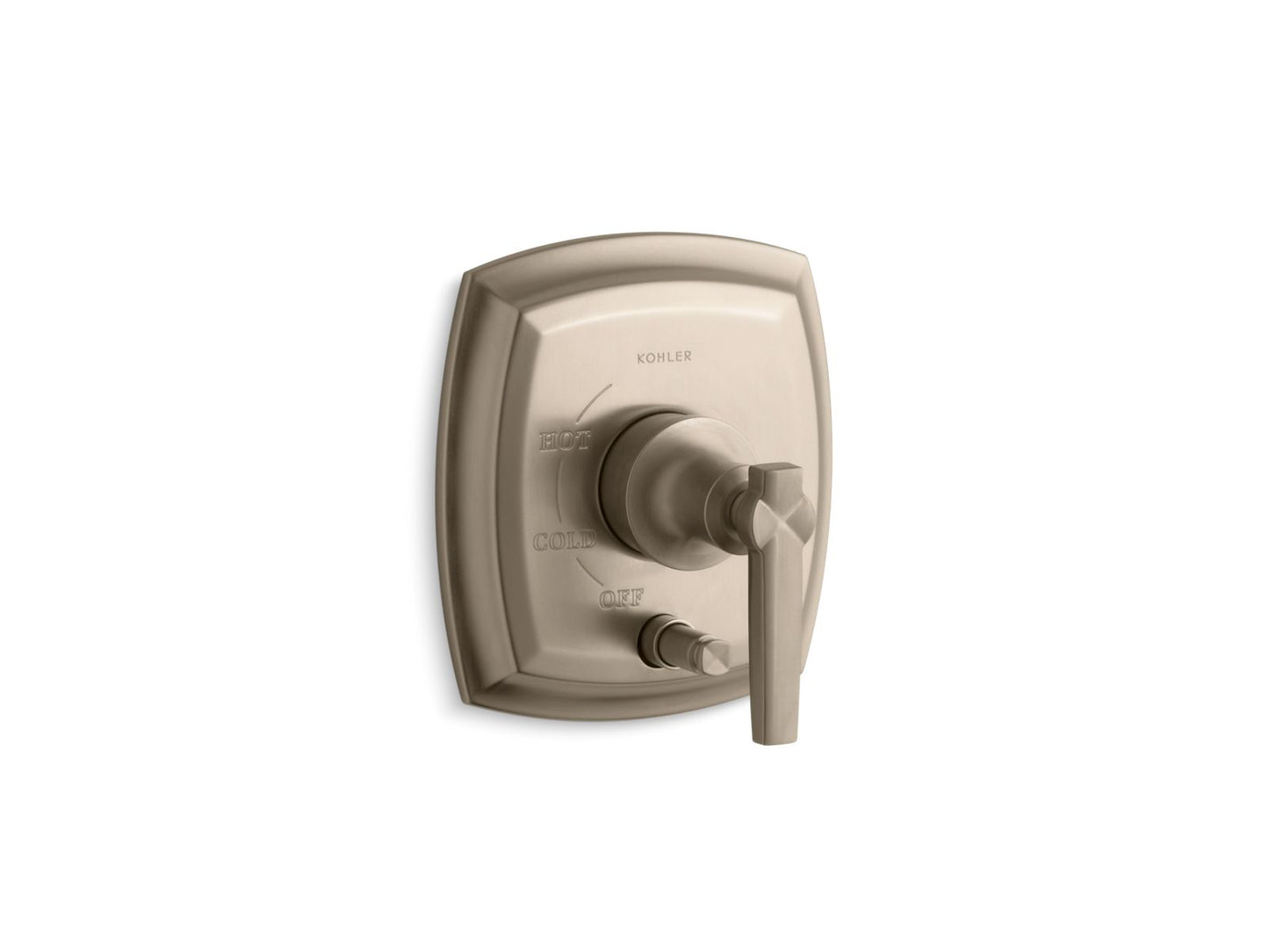 KOHLER K-T98759-4-BV Margaux Rite-Temp Valve Trim With Push-Button Diverter In Vibrant Brushed Bronze