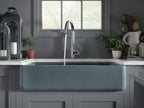 KOHLER K-6427-FF Whitehaven Smart Divide 35-3/4" Undermount Double-Bowl Farmhouse Kitchen Sink - Sea Salt