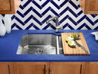 KOHLER K-5282-NA Strive 35-1/2" Undermount Double-Bowl Kitchen Sink - Stainless Steel
