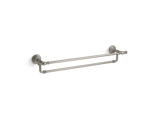 KOHLER K-72570-BN Artifacts 24" Double Towel Bar In Vibrant Brushed Nickel