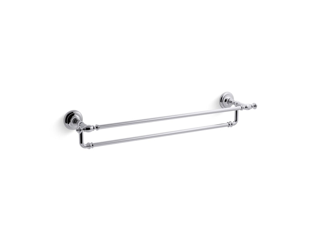 KOHLER K-72570-BL Artifacts 24" Double Towel Bar - Matte Black