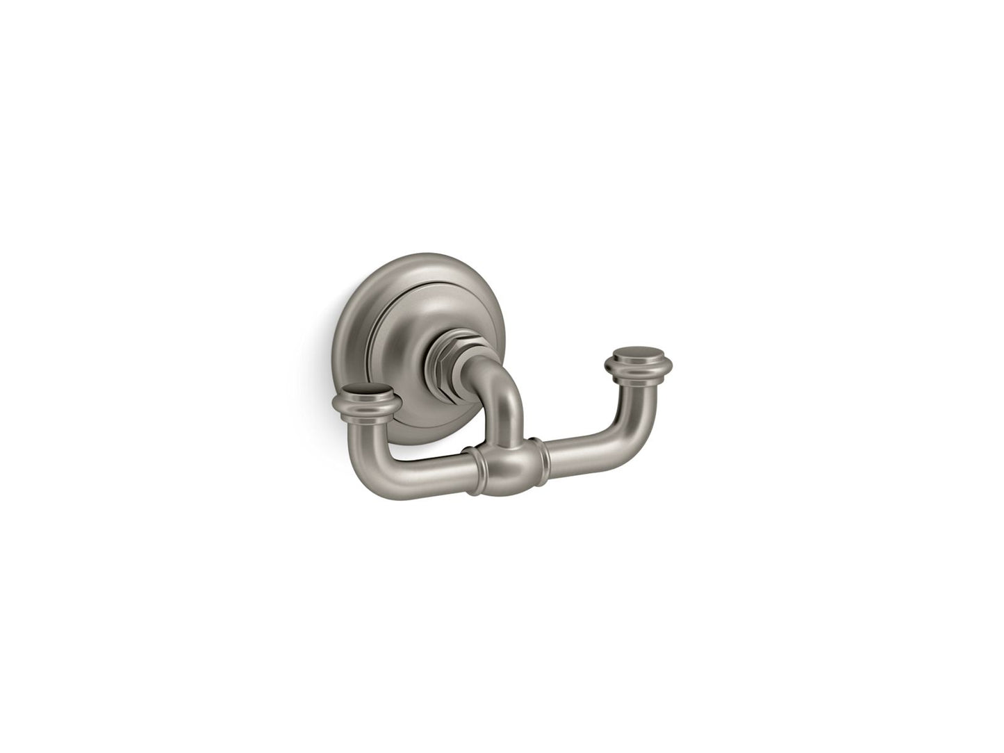 KOHLER K-72572-BN Artifacts Double Robe Hook In Vibrant Brushed Nickel