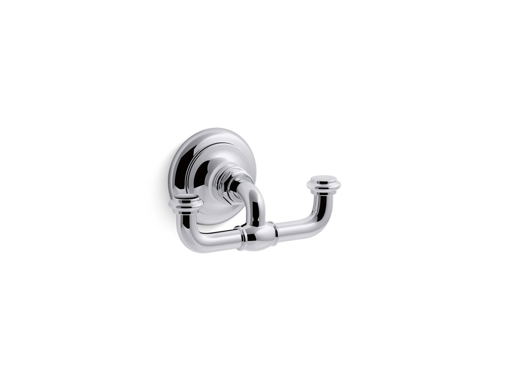 KOHLER K-72572-BL Artifacts Double Robe Hook - Matte Black