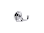 KOHLER K-72572-BL Artifacts Double Robe Hook - Matte Black