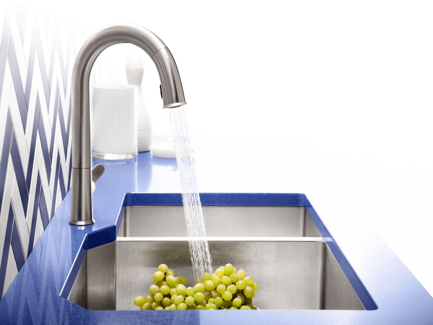 KOHLER K-5282-NA Strive 35-1/2" undermount double-bowl kitchen sink - Stainless Steel