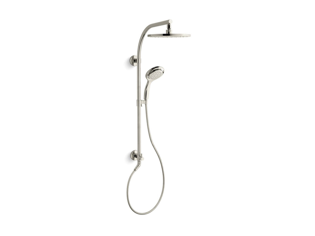 KOHLER K-45209-2MB Hydrorail-R Arch Shower Column - Vibrant Brushed Moderne Brass