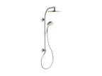 KOHLER K-45209-2MB Hydrorail-R Arch Shower Column - Vibrant Brushed Moderne Brass