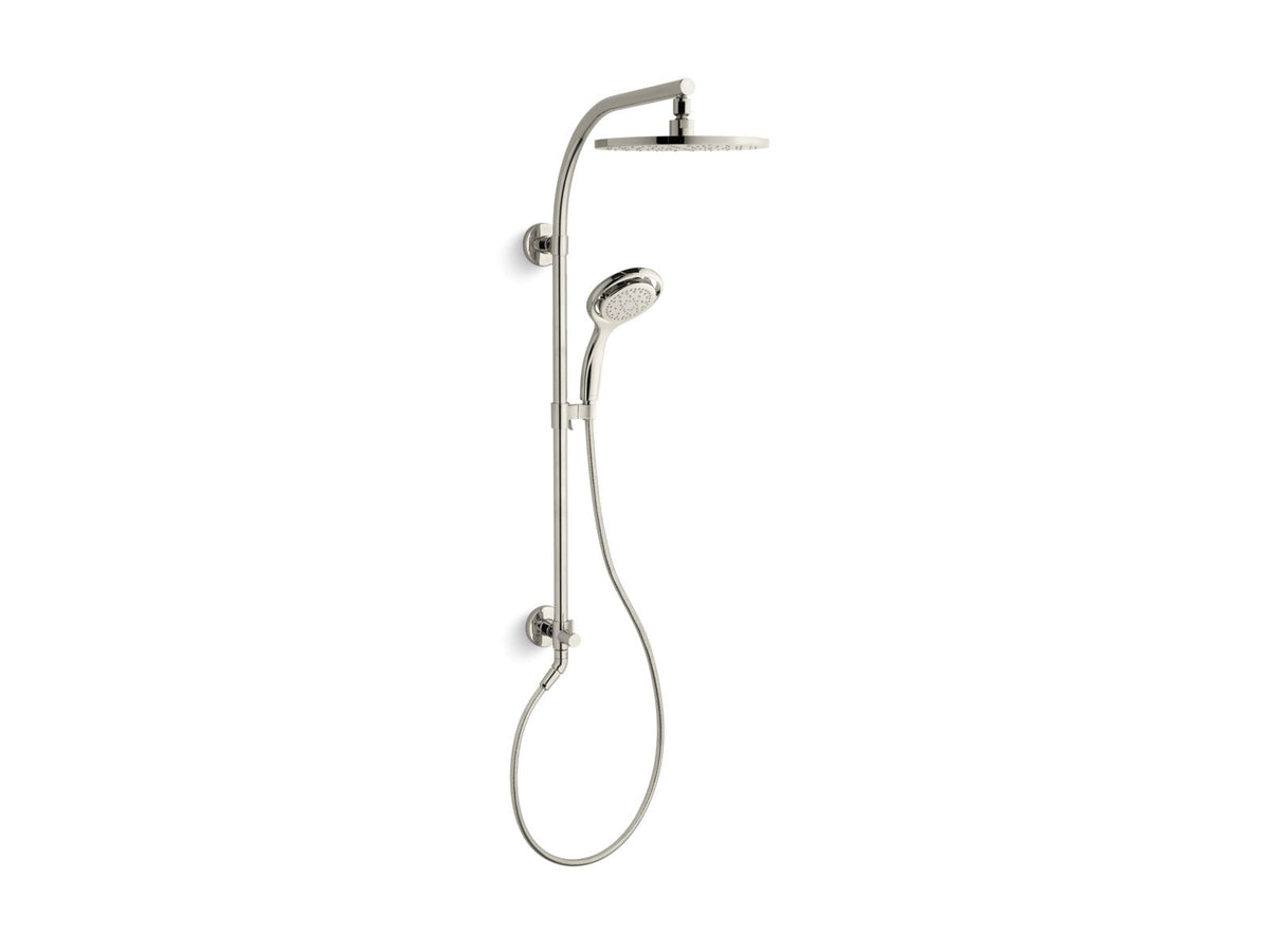 KOHLER K-45209-2MB Hydrorail-R Arch Shower Column - Vibrant Brushed Moderne Brass