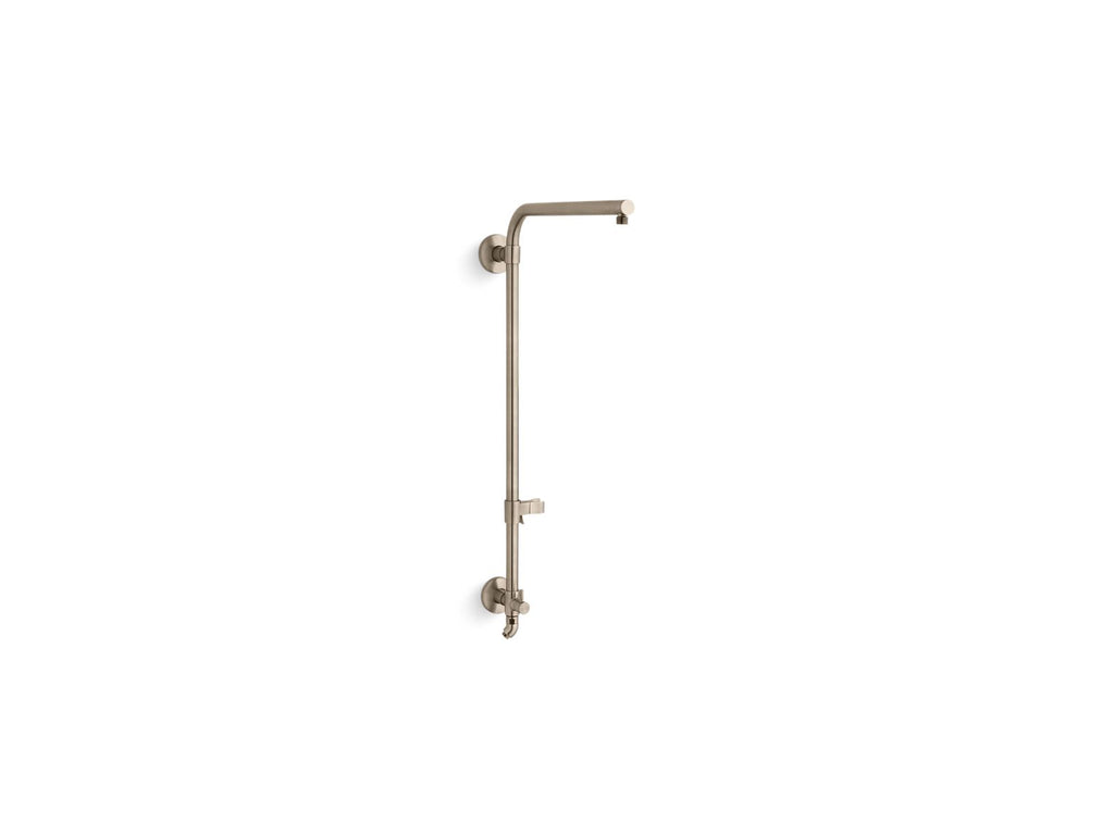 KOHLER K-45210-BV Hydrorail-R Beam Shower Column For Rainhead And Handshower - Vibrant Brushed Bronze
