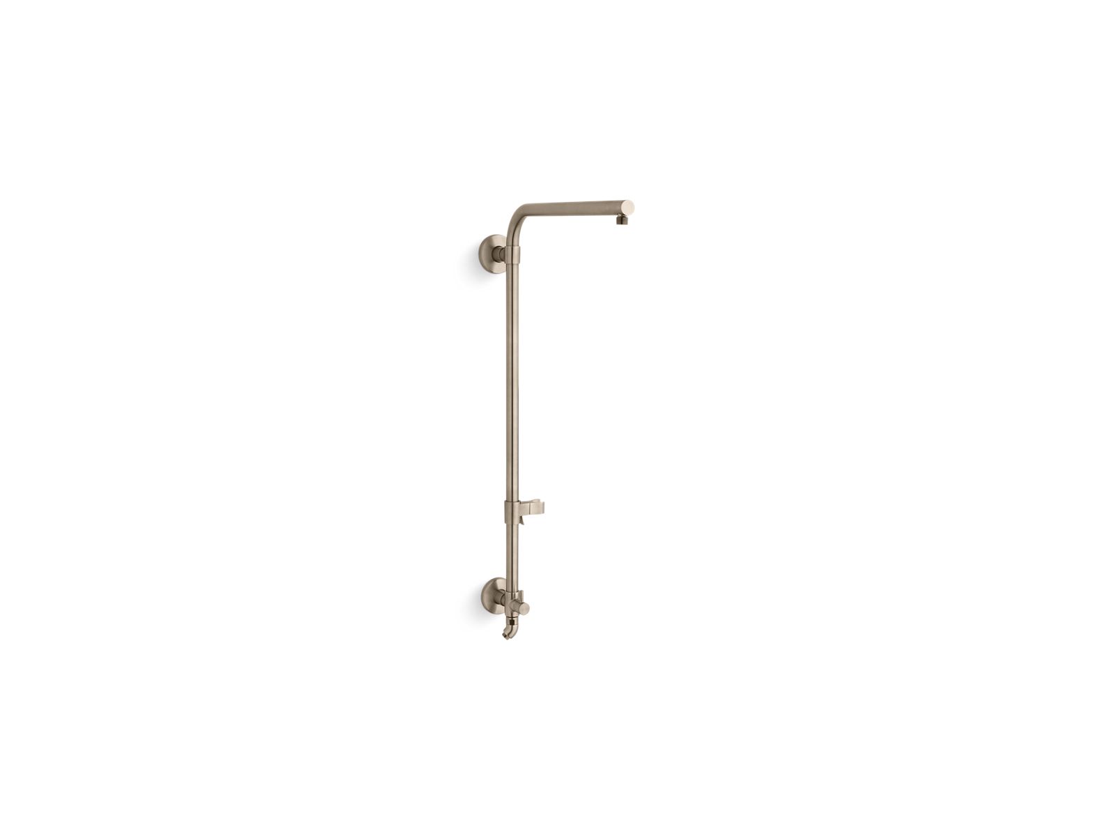 KOHLER K-45210-BV HydroRail-R Beam shower column for rainhead and handshower - Vibrant Brushed Bronze