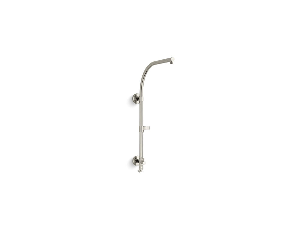 KOHLER K-45211-SN Hydrorail-R Arch Shower Column - Vibrant Polished Nickel