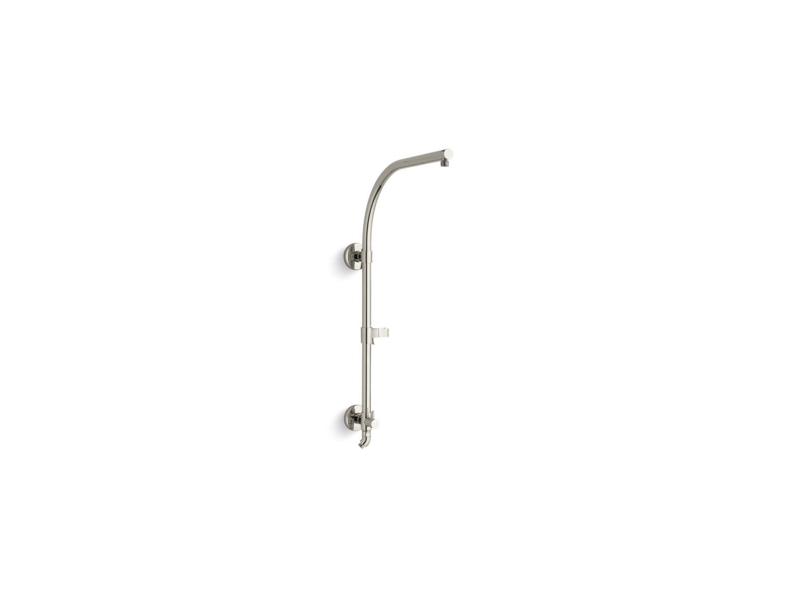 KOHLER K-45211-SN Hydrorail-R Arch Shower Column - Vibrant Polished Nickel
