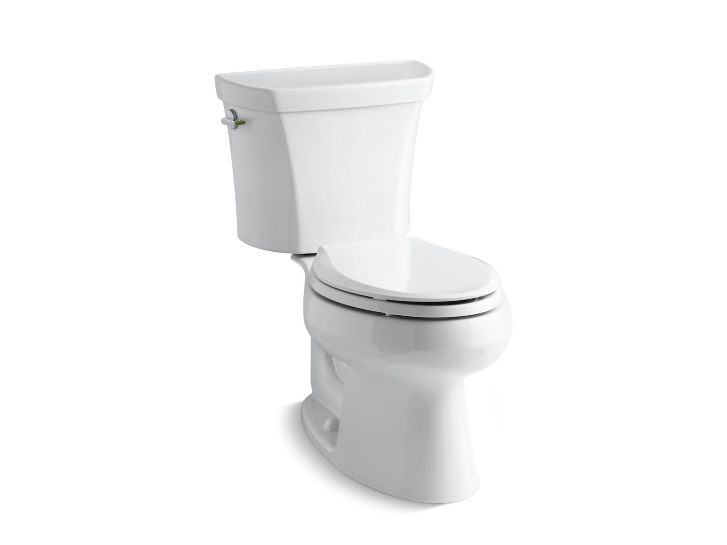 KOHLER K-3988-0 Wellworth Two-Piece Elongated Toilet, Dual-Flush In White