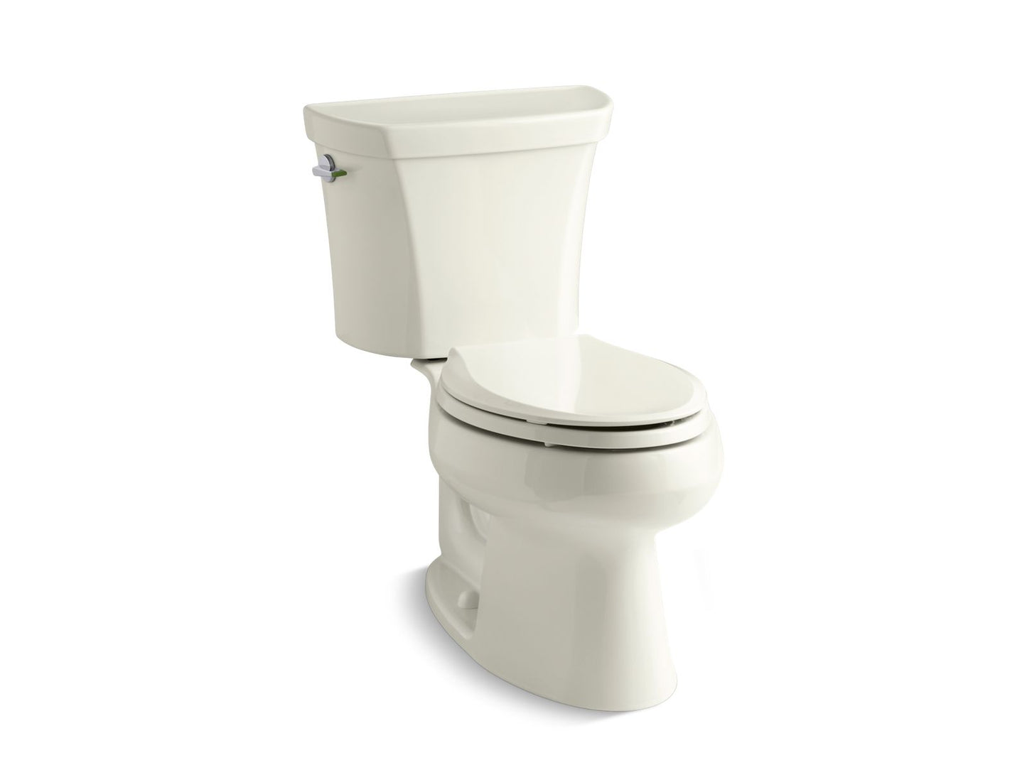 KOHLER K-3988-96 Wellworth Two-Piece Elongated Toilet, Dual-Flush In Biscuit