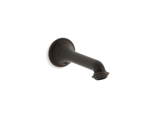 KOHLER K-72792-2BZ Artifacts Wall-Mount Bath Spout With Turned Design In Oil-Rubbed Bronze