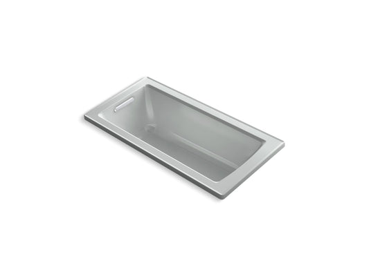 KOHLER K-1946-W1-95 Archer 60" X 30" Drop-In Bath With Bask Heated Surface In Ice Grey