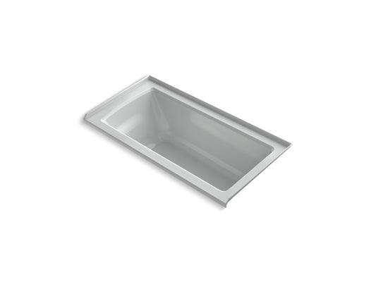 KOHLER K-1946-R-95 Archer 60" X 30" Alcove Bath, Right Drain In Ice Grey