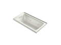 KOHLER K-1947-L-NY Archer 60" X 30" Alcove Whirlpool Bath, Left Drain In Dune