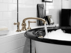 KOHLER K-T98071-4-2MB Artifacts Deck-Mount Bath Faucet Handle Trim With Lever Design - Vibrant Brushed Moderne Brass