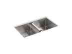 KOHLER K-5281-NA Strive 32" Undermount Double-Bowl Kitchen Sink With Accessories - Stainless Steel