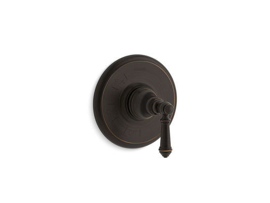 KOHLER K-TS72767-4-2BZ Artifacts Rite-Temp Valve Trim With Lever Handle In Oil-Rubbed Bronze