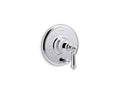 KOHLER K-T72768-4-CP Artifacts Rite-Temp Valve Trim With Push-Button Diverter And Lever Handle - Polished Chrome