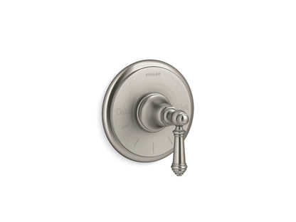 KOHLER K-T72769-4-BN Artifacts MasterShower temperature control valve trim with lever handle - Vibrant Brushed Nickel