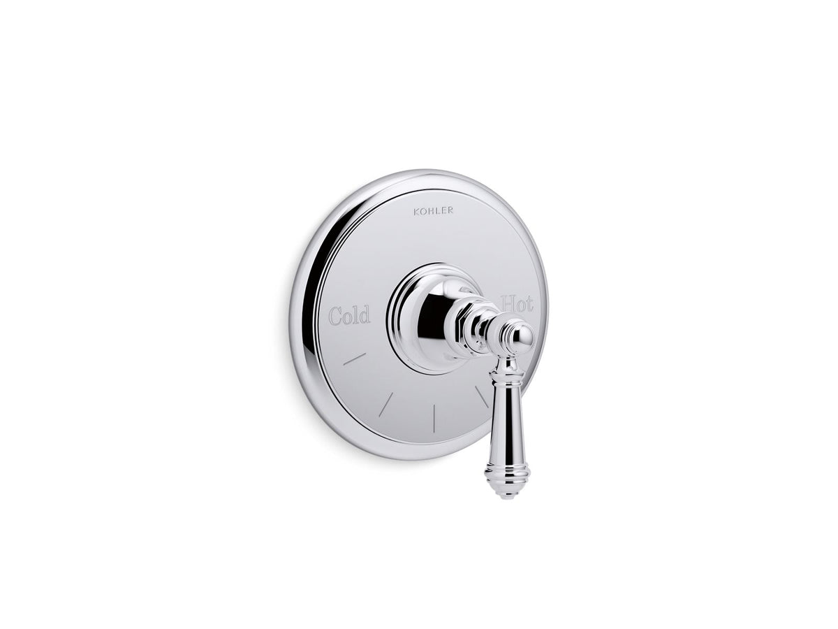 KOHLER K-T72769-4-2MB Artifacts Mastershower Temperature Control Valve Trim With Lever Handle - Vibrant Brushed Moderne Brass
