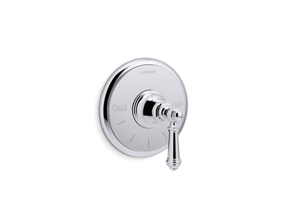 KOHLER K-T72769-4-CP Artifacts MasterShower temperature control valve trim with lever handle - Polished Chrome