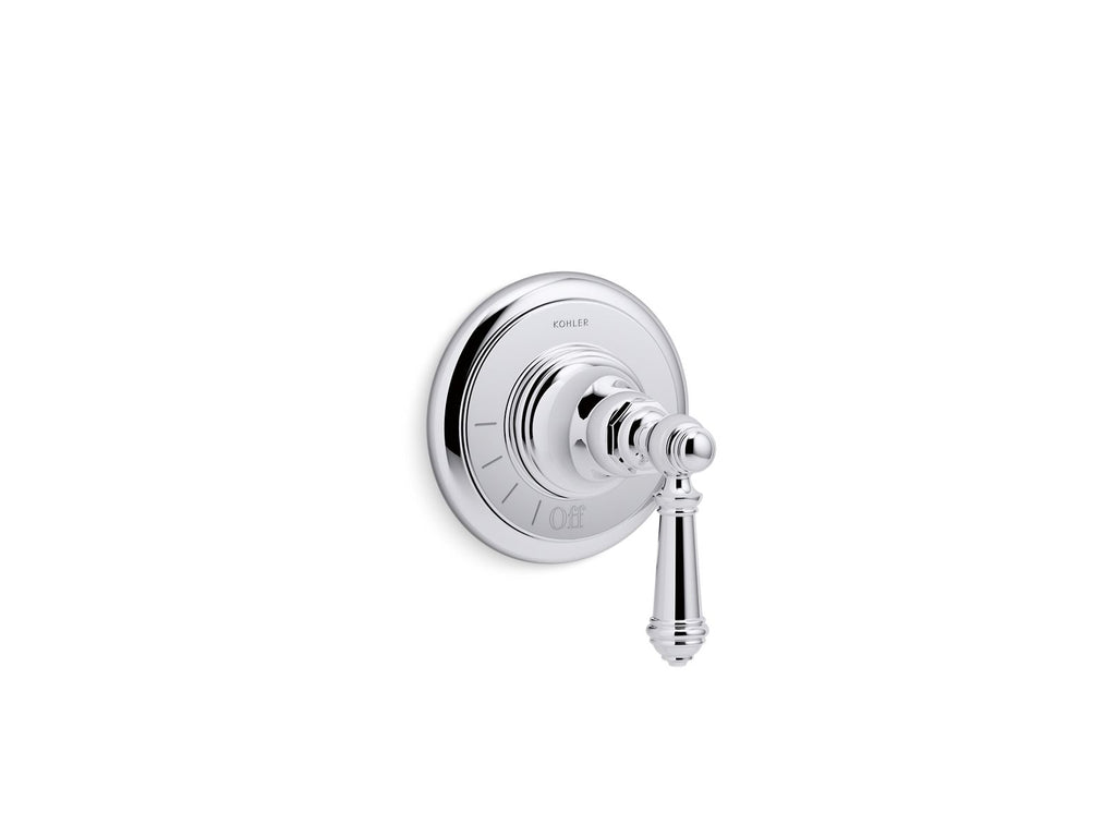 KOHLER K-T72771-4-CP Artifacts Mastershower Volume Control Valve Trim With Lever Handle - Polished Chrome