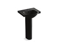 KOHLER K-5265-1-7 Veer 21" Rectangular Pedestal Bathroom Sink - Black Black