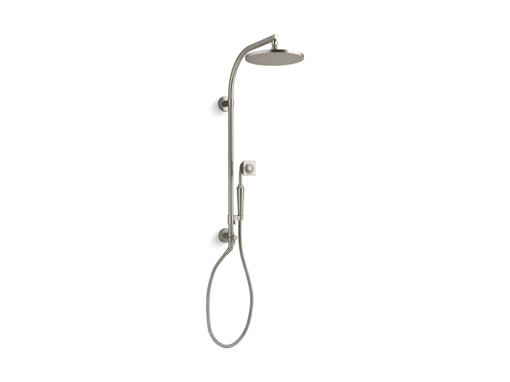 KOHLER K-45209-2MB Hydrorail-R Arch Shower Column - Vibrant Brushed Moderne Brass