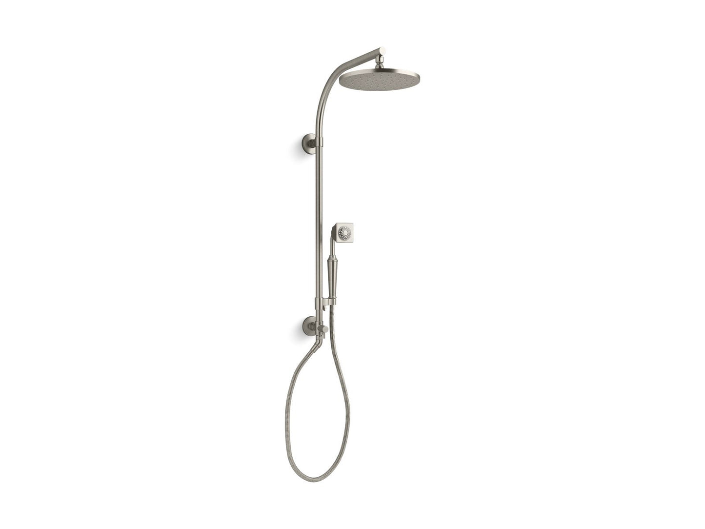 KOHLER K-45209-SN HydroRail-R Arch shower column - Vibrant Polished Nickel