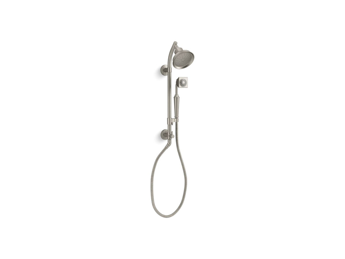 KOHLER K-45906-SN Hydrorail-S Shower Column - Vibrant Polished Nickel