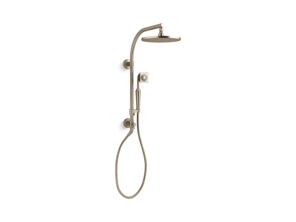 KOHLER K-45211-BL Hydrorail-R Arch Shower Column - Matte Black