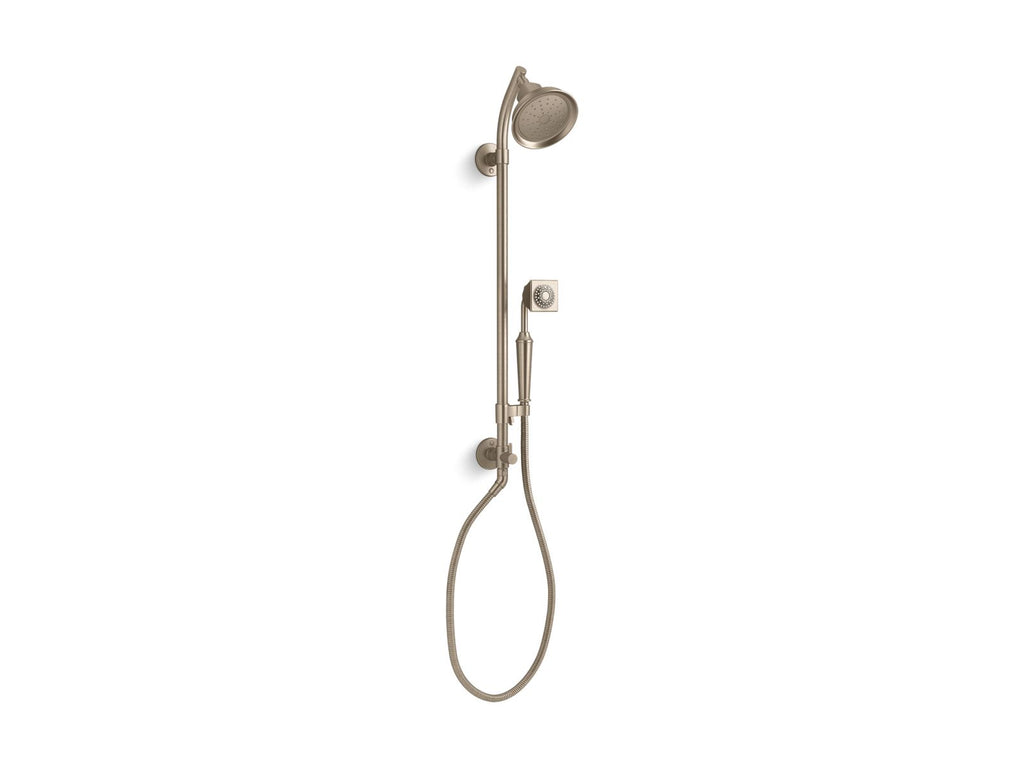 KOHLER K-45905-AF Hydrorail-S Bath/Shower Column - Vibrant French Gold