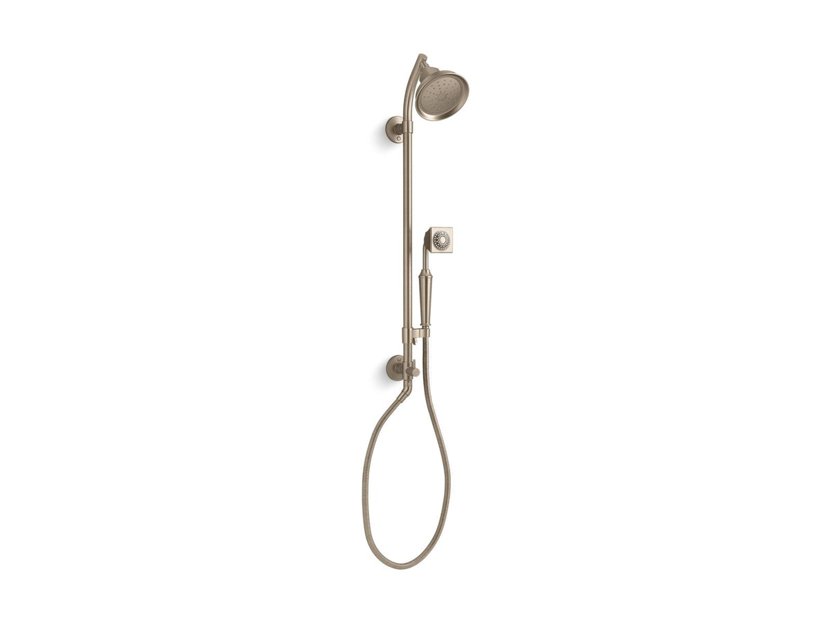 KOHLER K-45905-AF Hydrorail-S Bath/Shower Column - Vibrant French Gold