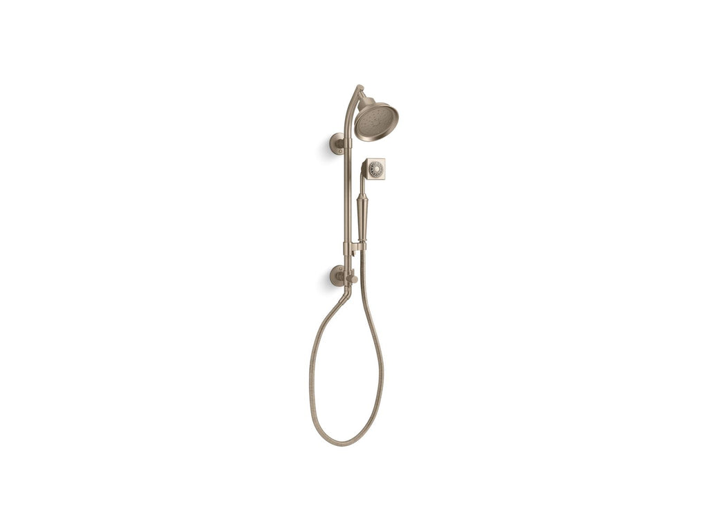 KOHLER K-45906-SN Hydrorail-S Shower Column - Vibrant Polished Nickel
