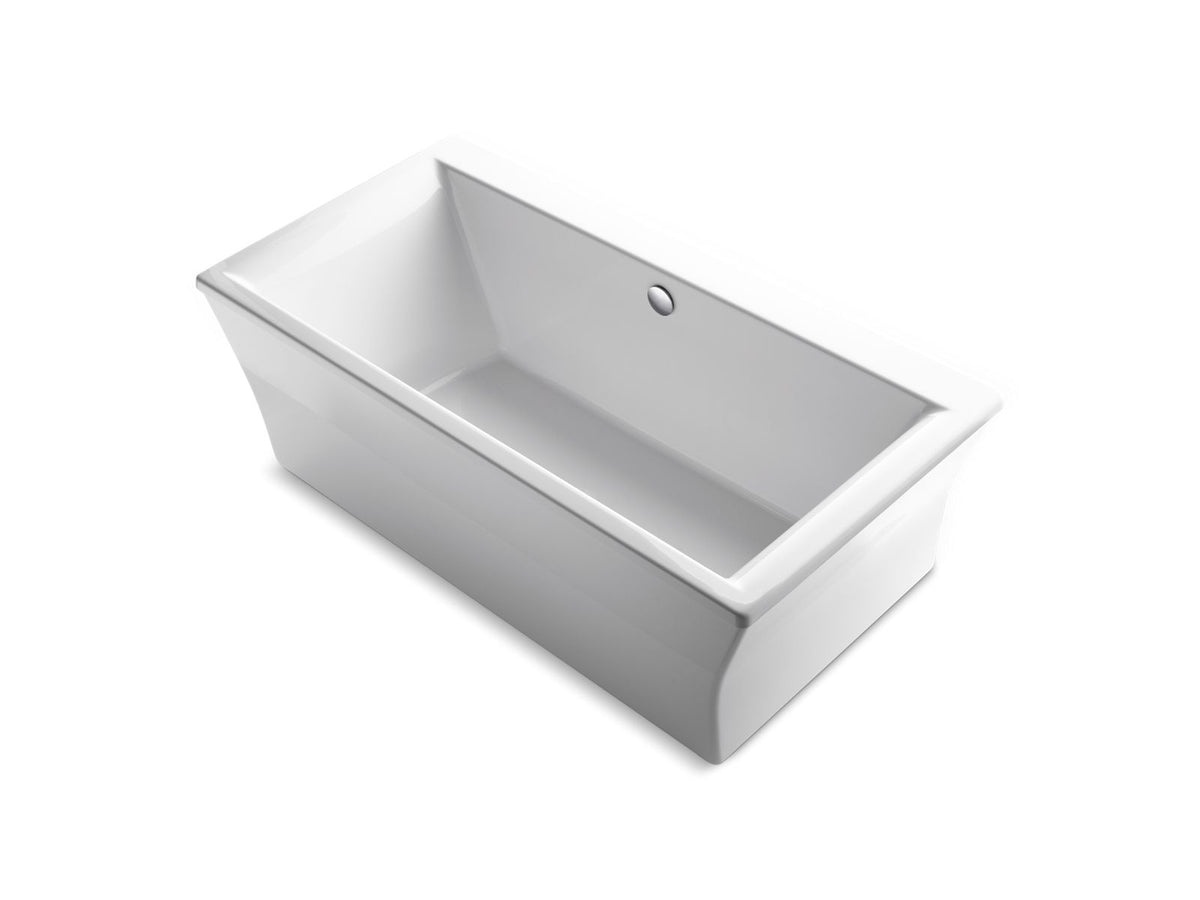 KOHLER K-6367-0 Stargaze 72" X 36" Freestanding Bath With Fluted Shroud - White