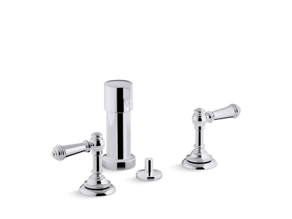 KOHLER K-72765-4-CP Artifacts Widespread bidet faucet with lever handles - Polished Chrome