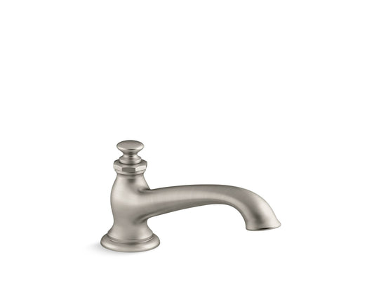 KOHLER K-72777-BN Artifacts Deck-Mount Bath Spout With Flare Design In Vibrant Brushed Nickel