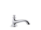 KOHLER K-72777-SN Artifacts Deck-Mount Bath Spout With Flare Design - Vibrant Polished Nickel
