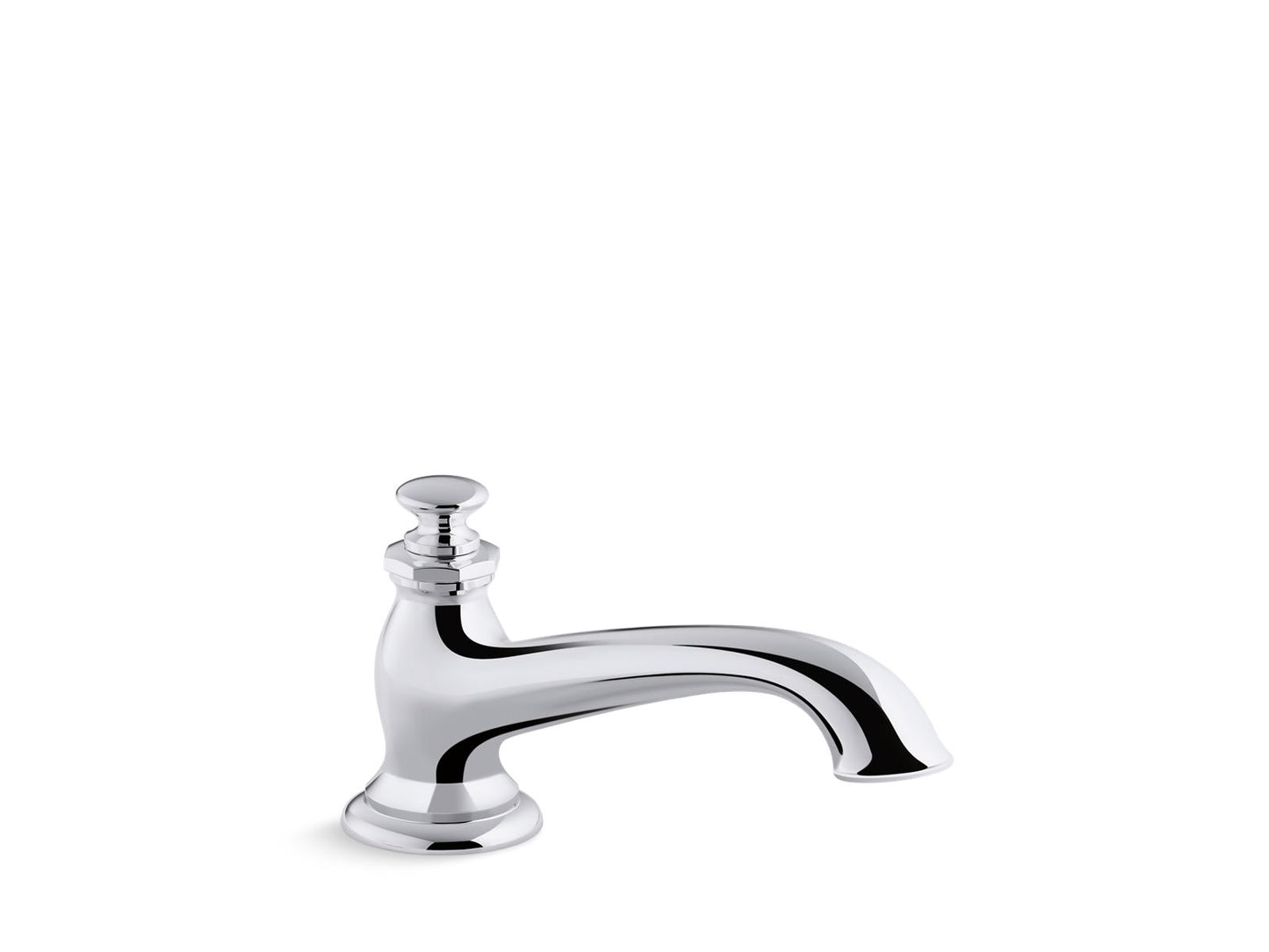 KOHLER K-72777-BN Artifacts Deck-mount bath spout with flare design - Vibrant Brushed Nickel