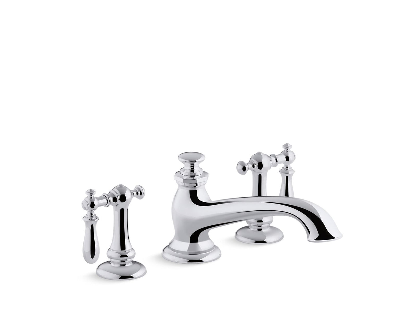 KOHLER K-72777-BN Artifacts Deck-mount bath spout with flare design - Vibrant Brushed Nickel