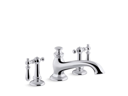 KOHLER K-72777-BN Artifacts Deck-mount bath spout with flare design - Vibrant Brushed Nickel