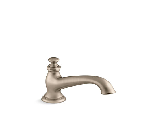 KOHLER K-72777-BV Artifacts Deck-Mount Bath Spout With Flare Design In Vibrant Brushed Bronze