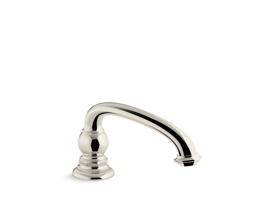 KOHLER K-72778-SN Artifacts Deck-Mount Bath Spout With Arc Design In Vibrant Polished Nickel