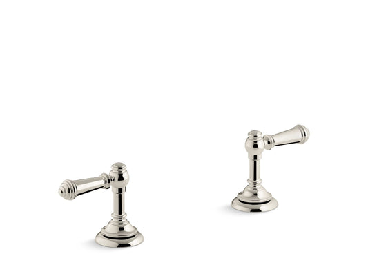 KOHLER K-T98071-4-SN Artifacts Deck-Mount Bath Faucet Handle Trim With Lever Design In Vibrant Polished Nickel